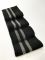 Дов'яз-манжет 8х100см чорний+2 смужки т.сірий Акрил одинарний