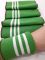 Довяз-манжет 16х150см св.зеленый+3полоски белый полиэстр двойной