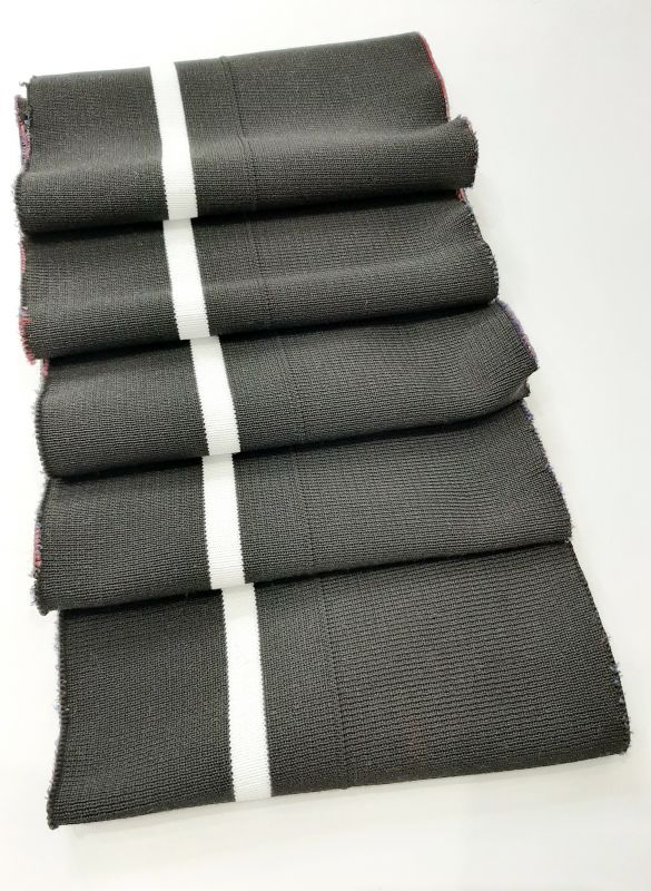 Довяз-манжет 15х140см черный+1полоса 1,5см белый полиэстр двойной Довяз-манжет 15х140см черный+1полоса 1,5см белый полиэстр двойной