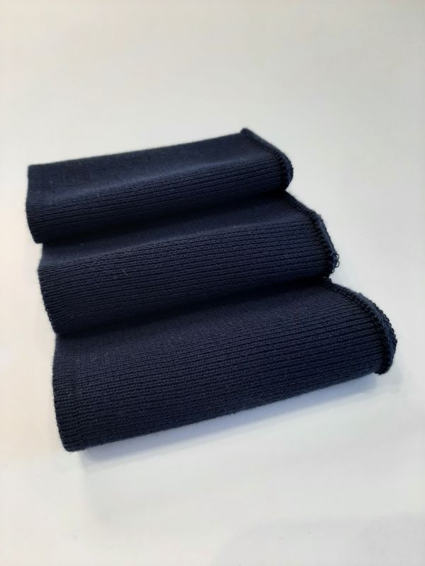 Довяз-воротник-манжет 10х42см Л т.синий хб