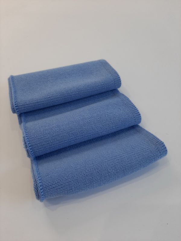 Довяз-воротник-манжет 10х42см Л голубой хб