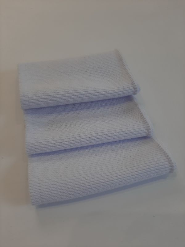 Довяз-воротник-манжет 10х40см М белый хб