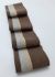Довяз-манжет 6х100см какао+2полоски золото и серебро  ХБ одинарный