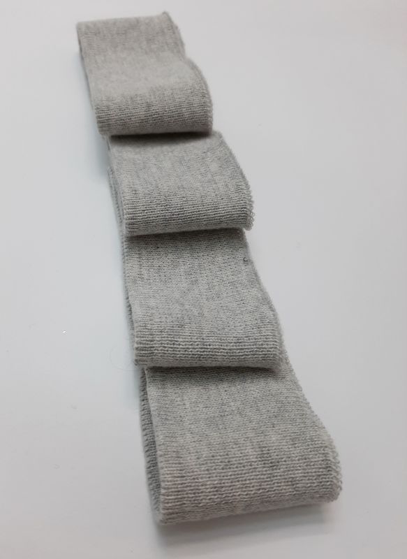 Довяз-бейка 4х100см св.серый меланж ХБ тонкий