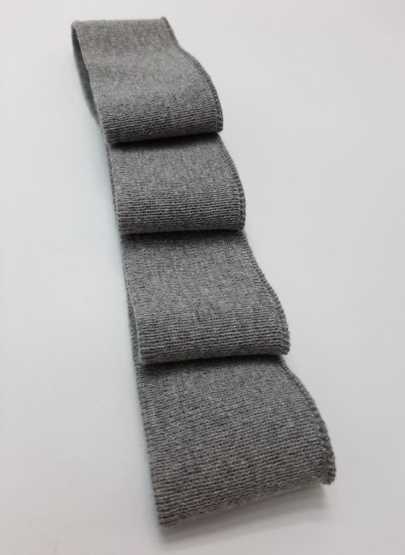 Довяз-бейка 4х100см серый меланж ХБ тонкий