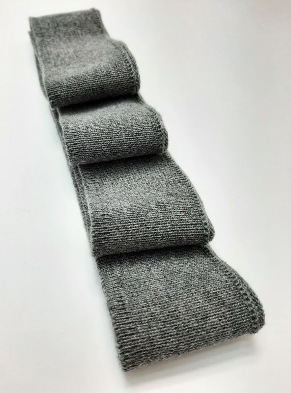 Довяз-бейка 4х100см т.серый меланж ХБ тонкий