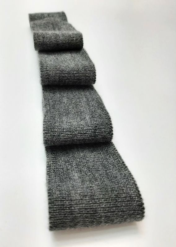 Довяз-манжет 4х100см т.серый меланж Акрил одинарный