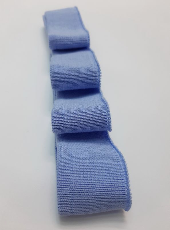 Довяз-бейка 4х100см голубой ХБ тонкий