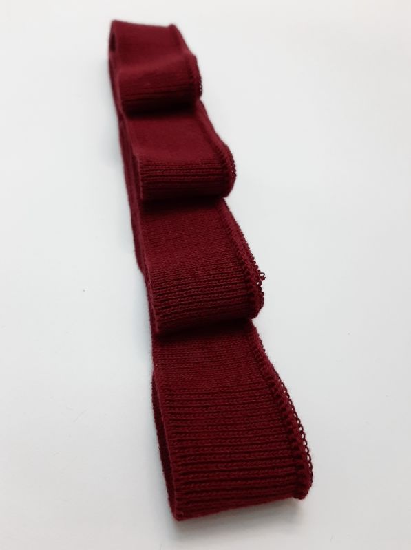 Довяз-манжет 3,5х100см вишня хб одинарный