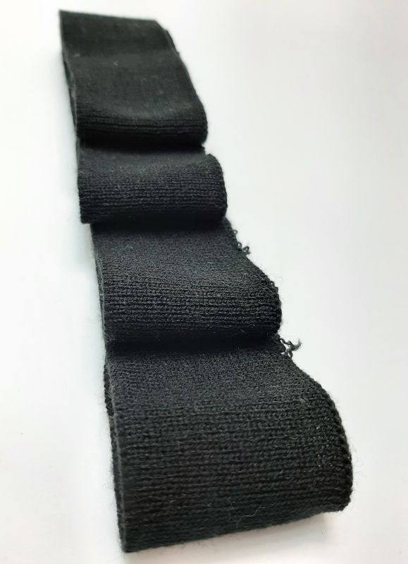 Довяз-манжет 4х100см черный Акрил одинарный