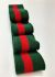 Дов'яз-манжет 4х100см т.зелений+1 смужка червоний Акрил одинарний