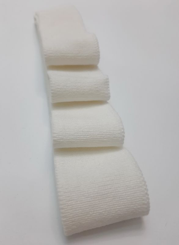 Довяз-манжет 4х100см молочный Акрил одинарный