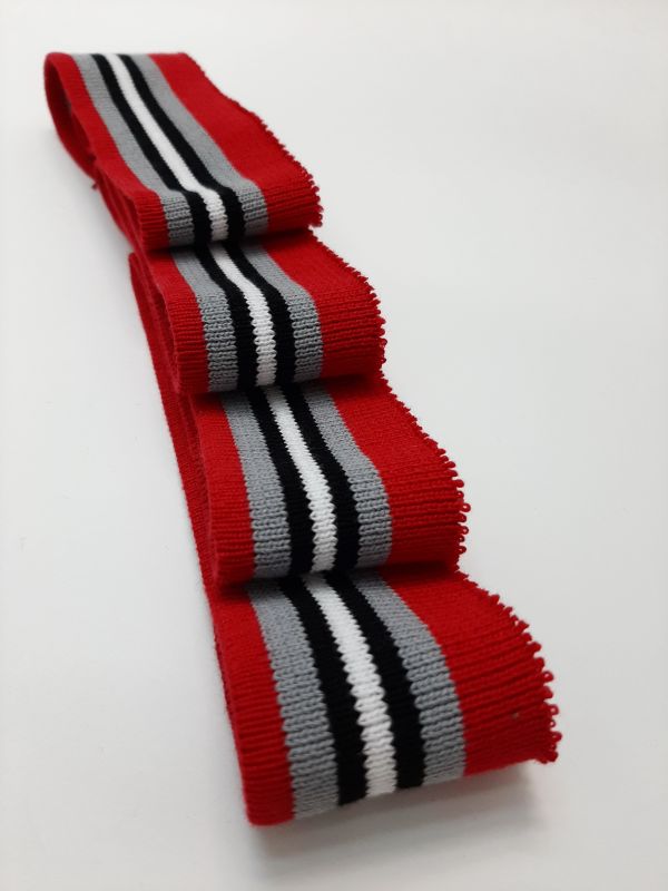 Довяз-манжет 4х100см Бербери серый основа ХБ одинарный