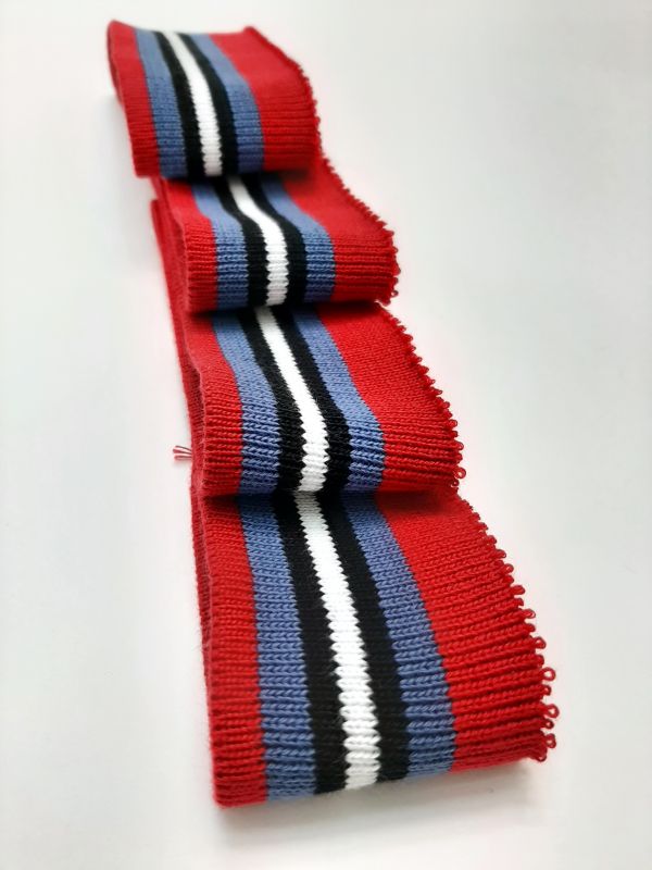 Довяз-манжет 4х100см Бербери джинс основа ХБ одинарный