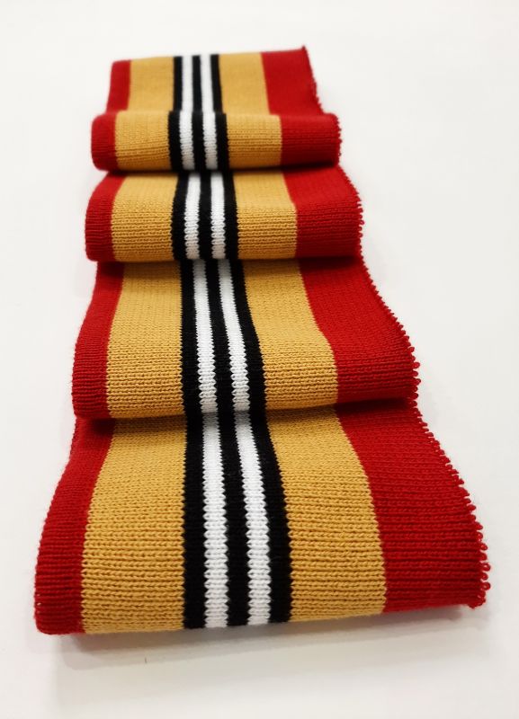 Довяз-манжет 8х100см Бербери горчица основа ХБ одинарный