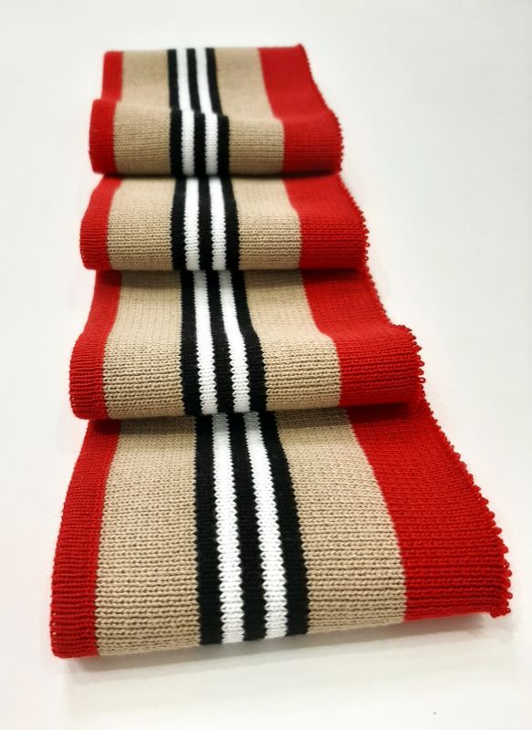 Довяз-манжет 8х100см Бербери бежевый основа ХБ одинарный