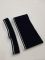 Дов'яз-комірець-манжет 10х40см М чорний+2 смужки білий бавовна