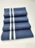 Довяз-манжет 16х100см индиго+2полоски белый ХБ двойной