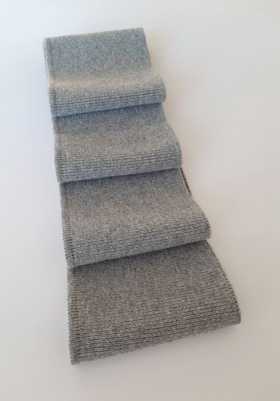 Довяз-манжет 8х100см св.серый меланж ХБ одинарный