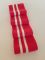 Дов'яз-манжет 8х100см фуксія+2 смужки білий бавовна одинарний