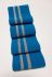 Довяз-манжет 8х100см бирюза+2полоски серебро Акрил одинарный