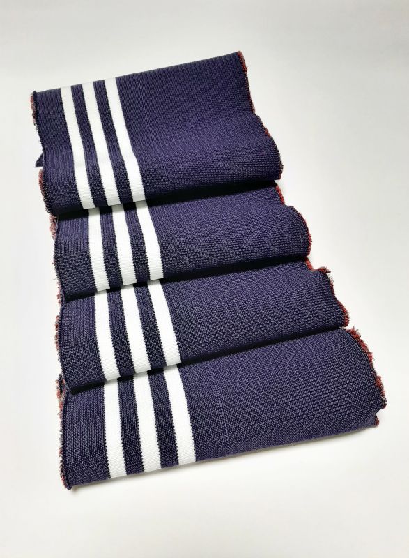 Довяз-манжет 16х130см фиолетовый+3полоски белый полиэстр двойной Довяз-манжет 16х130см фиолетовый+3полоски белый полиэстр двойной