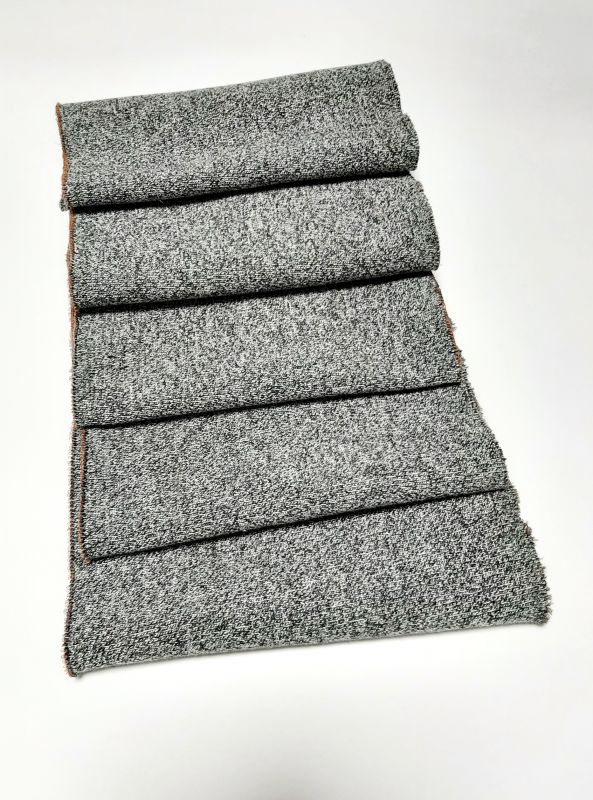 Довяз-манжет 14х140см т.серый меланж ХБ двойной