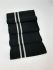 Дов'яз-манжет 16х100см чорний+2 смужки срібло Акрил подвійний