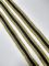 Тесьма-лампас трикотаж 3,5см в полоску золото+черн+золото 70я