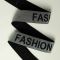 Резинка Декор 4 см чорний+срібло Fashion 25 м