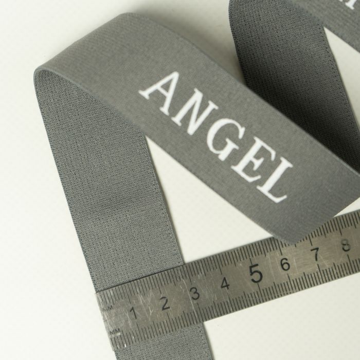 Резинка Декор 3 см сірий Angel мʼяка 25я