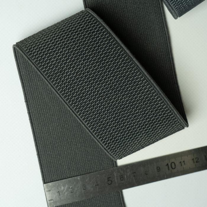 Резинка декор 6 см сіра 25 м