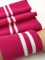 Довяз-манжет 16х100см фуксия+2полоски белый хб двойной