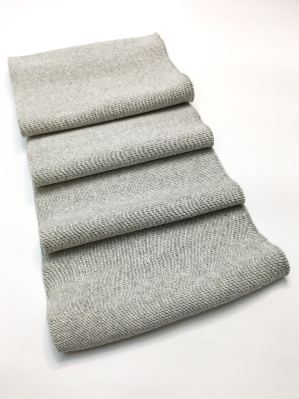 Довяз-манжет 16х100см св.серый меланж  ХБ двойной