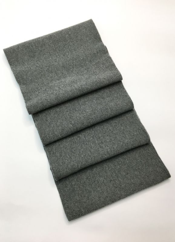 Довяз-манжет 16х100см т.серый меланж хб двойной