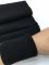 Дов'яз-манжет 16х100см чорний бавовна+еластан подвійний