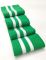 Дов'яз-манжет 8х100см зелений+2смужки білий бавовна одинарний