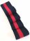 Довяз-манжет 6х100см т.синий+1полоска 20мм красный люрекс  ХБ+эластан одинарный