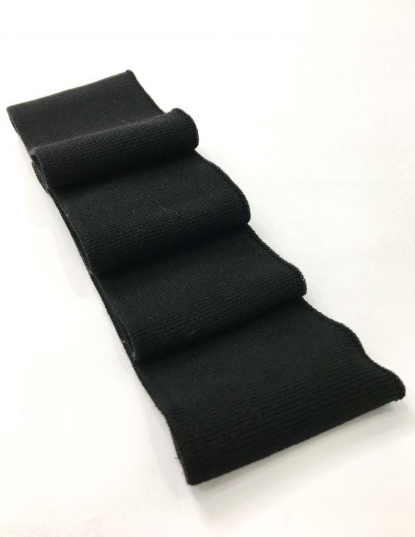 Довяз-манжет 8х100см черный хб одинарный