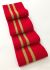 Довяз-манжет 8х100см красный+2полоски золото Акрил одинарный