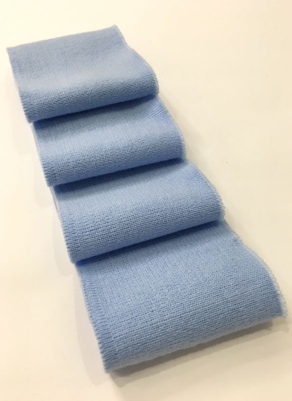 Довяз-манжет 8х100см голубой Акрил одинарный