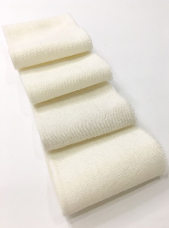 Довяз-манжет 8х100см молочный Акрил одинарный