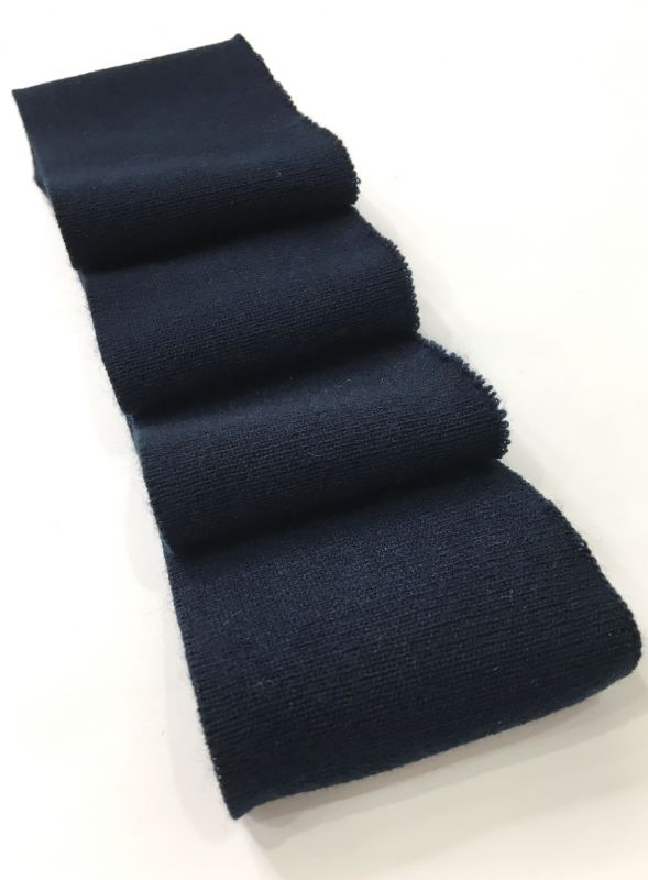 Довяз-манжет 8х100см т.синий Акрил одинарный