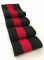 Довяз-манжет 8х100см черный+1полоска красный Акрил одинарный