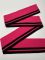 Дов'яз-манжет 8х100см фуксія+2 смужки чорний акрил+еластан одинарний