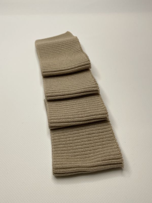 Довяз-манжет 8х95см св.бежевый 2х2 акрил одинарный