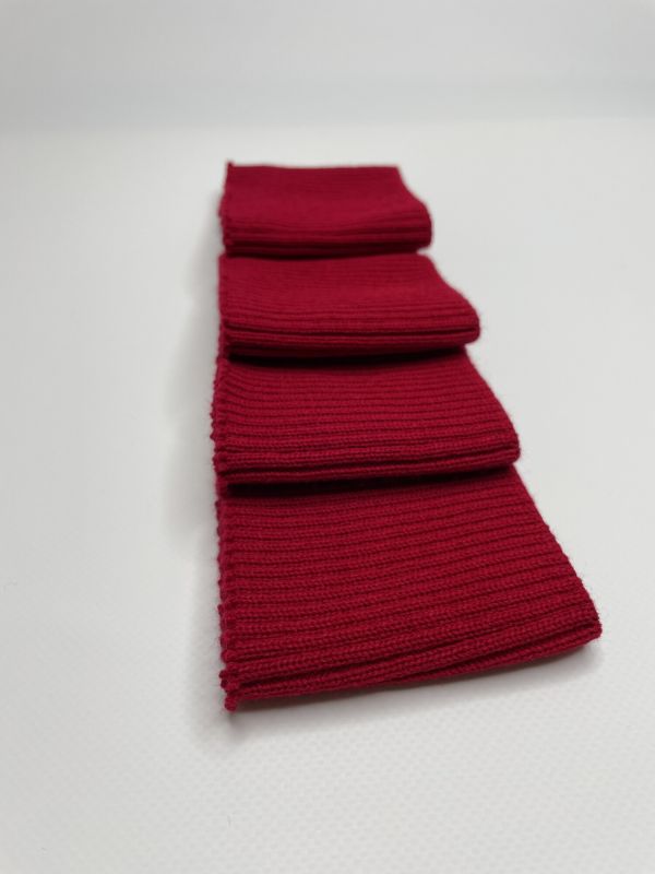 Довяз-манжет 8х95см красный 2х2 акрил одинарный