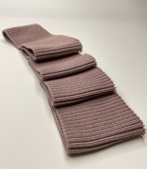 Довяз-манжет 8х95см пудра 2х2 акрил одинарный