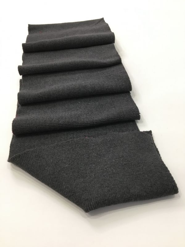 Дов'яз-манжет 16х160см т.сірий меланж бавовна+поліестер щільний подвійний
