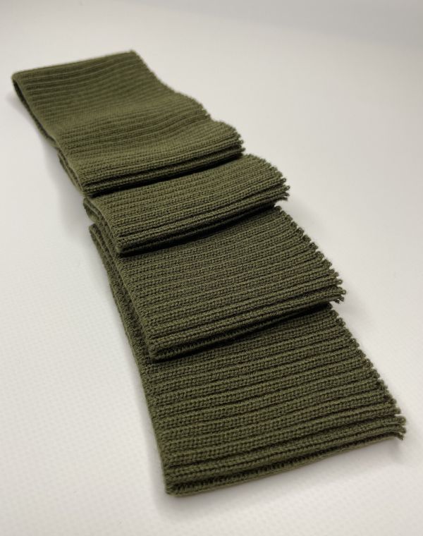 Довяз-манжет 8х95см т.хаки 2х2 акрил одинарный